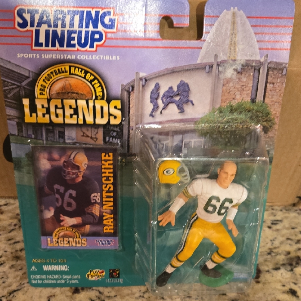 Vintage 1998 Starting Lineup Ray Nitschke Packers HOF Legends Sealed